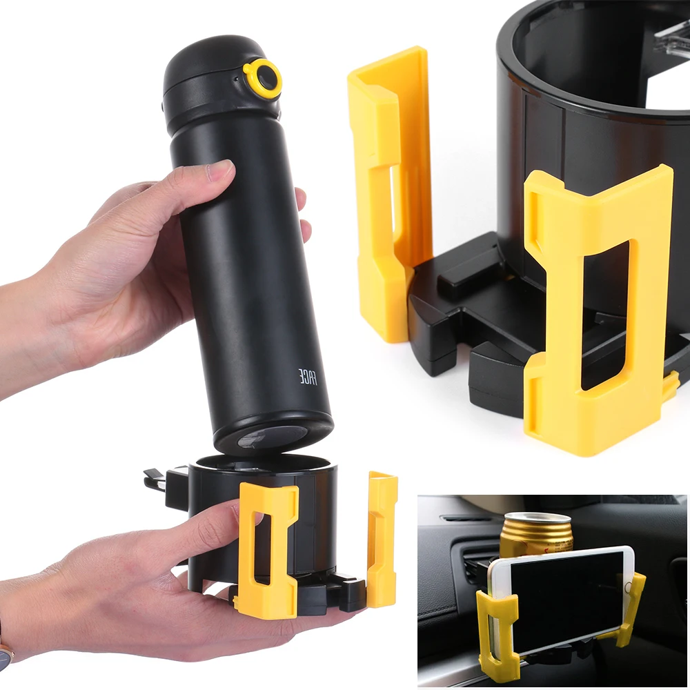 2 в 1 регулируемый стабильный Универсальный Автомобильный держатель для бутылки