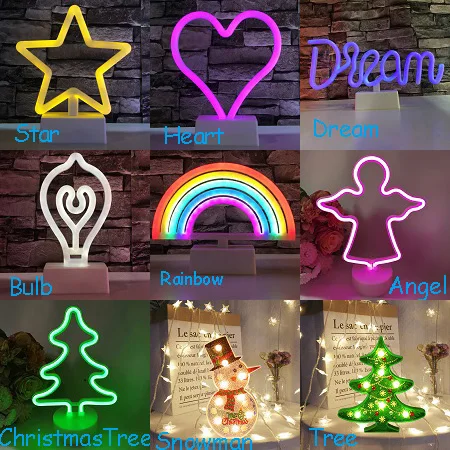 На батарейках Рождественский светодиодный ночной Светильник вечерние