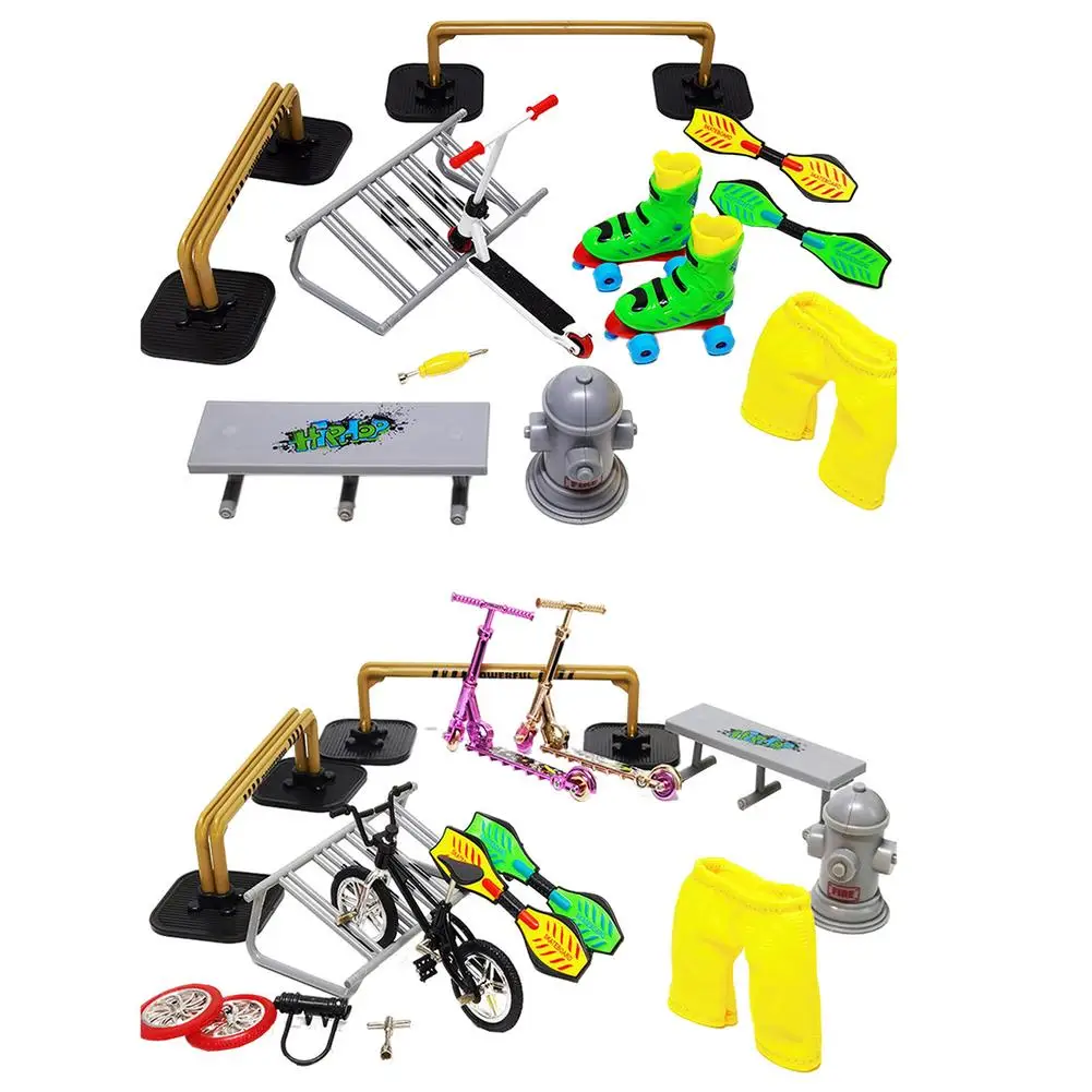 

2021 Alloy Finger Scooter With Mini Scooters Tools And Finger Board Accessories Mini Skateboard Finger Toy For 3+ Years Old Kid
