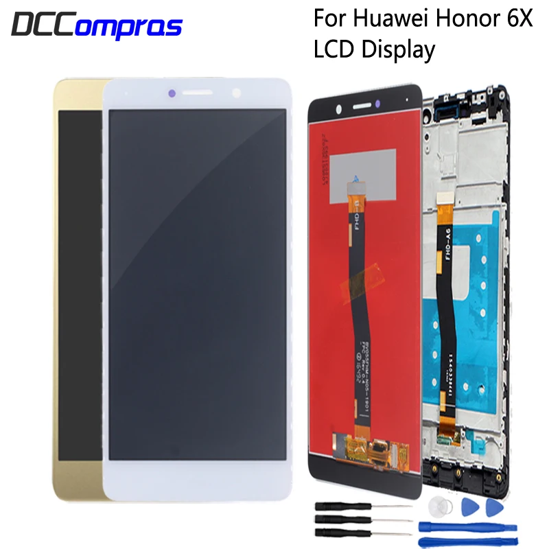 Для Huawei Honor 6X ЖК дисплей с рамкой BLN L24 AL10 L21 L22 тачскрин аналагово цифровой