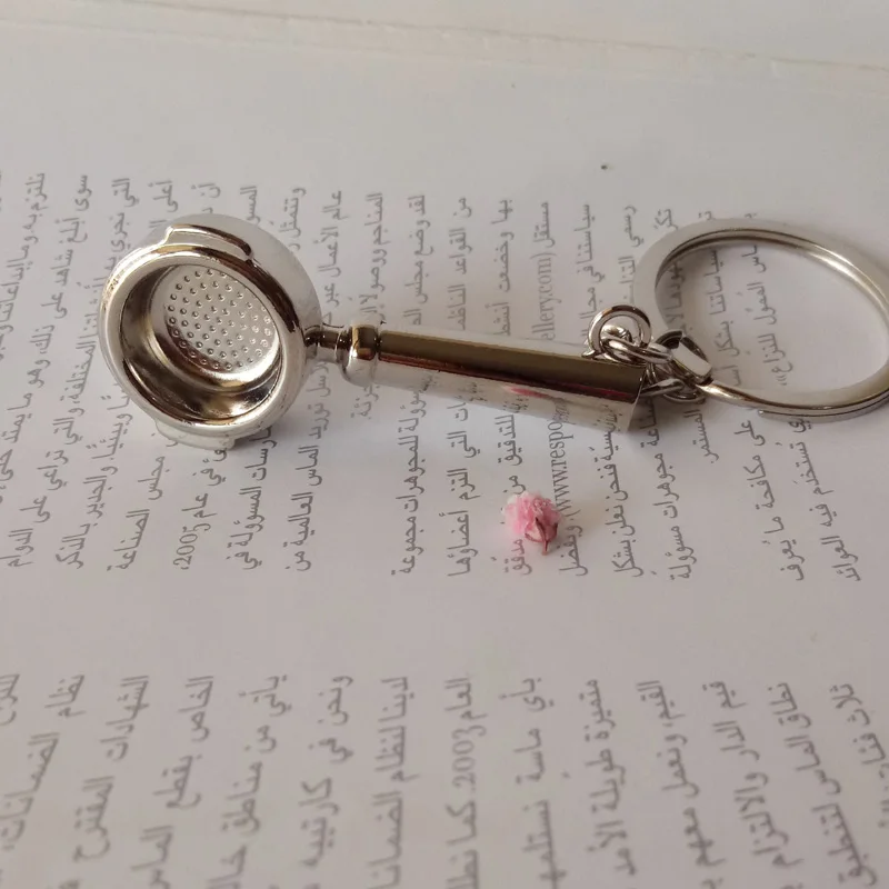 New Coffee Tools Key chain Simulation Coffee Machine Key Ring Best Gift Keychain Wholesale K3133
