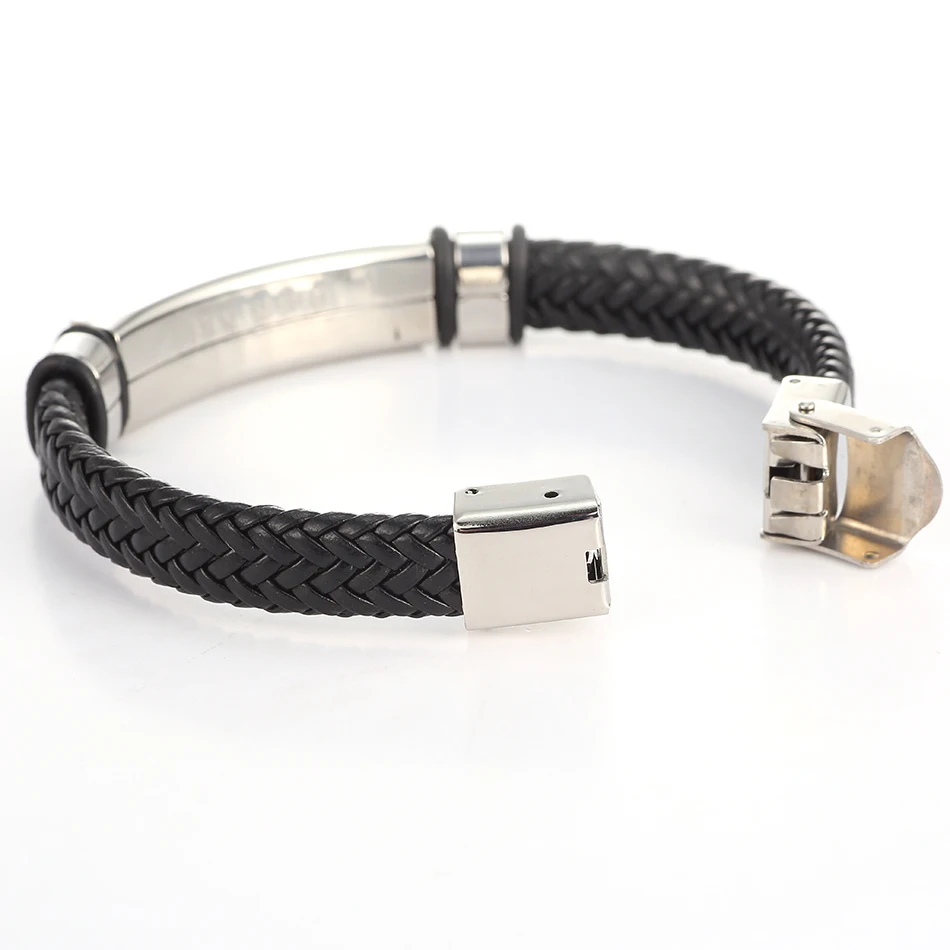 Матч правой Для Мужчин's Кожаные браслеты металлический браслет манжеты для