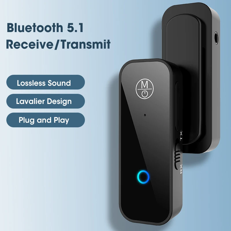 2-in-1 Bluetooth Receiver 5.0 aptX LL 3.5mm AUX Jack Audio Wireless Adapter for Car PC Headphones Mic 3.5 Receptor | Электроника