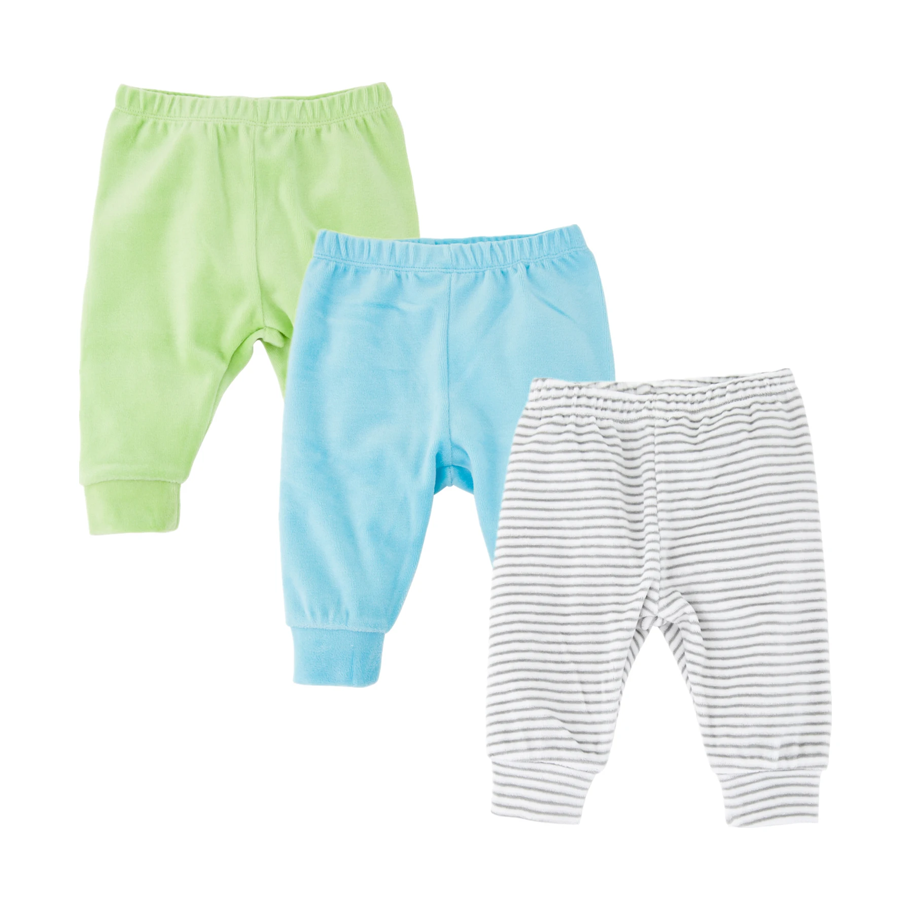 

2020 Newborn Baby Boys Girls Baby Pants Velvet Soft Infant Baby Striped Trousers Mid Elastic Waist 0-12M Solid Baby Legging