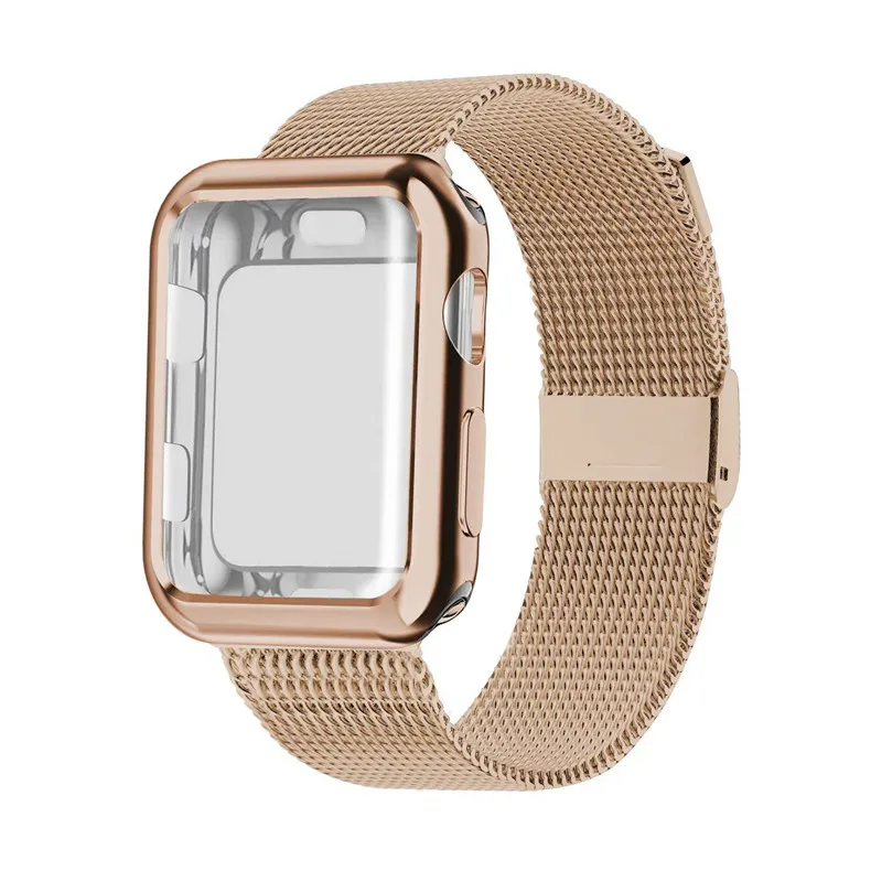 Чехол+ ремешок для apple Watch 4 band Mlianese Loop band 42 мм 38 мм iwatch series 5 4 3 2 1 band 44 мм 40 мм correa pulseira bracelet