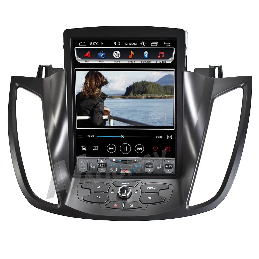 online Tela Vertical De Aoonav Jogador Estéreo MultimÃdia De 9.7 Polegadas Para-ford Kuga 2013-2018 Gps Rádio Tesla Estilo Carro Gps Navegação