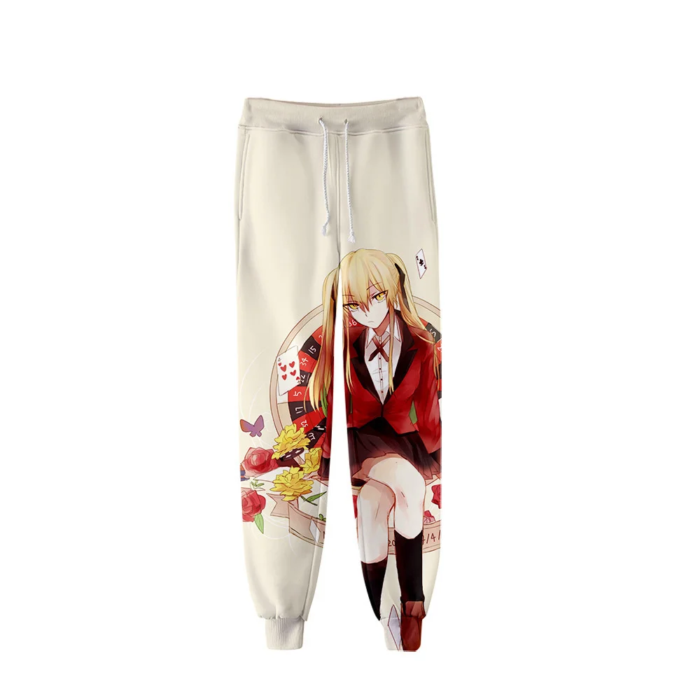 Kakegurui Long Pants Sweetpants Realistic 3D Print Anime Cosplay Jabami Yumeko Men Women Streetwear Athletic Sports Trousers