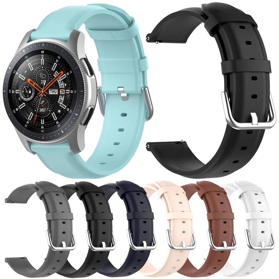 Кожаный ремешок Essidi для Samsung Galaxy Watch 46 мм 22 браслет Gear S3 Classic Frontier 3 45