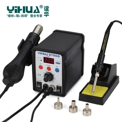 220 В/110 В SMD YIHUA 8786D паяльная станция для горячего воздуха с паяльной станцией