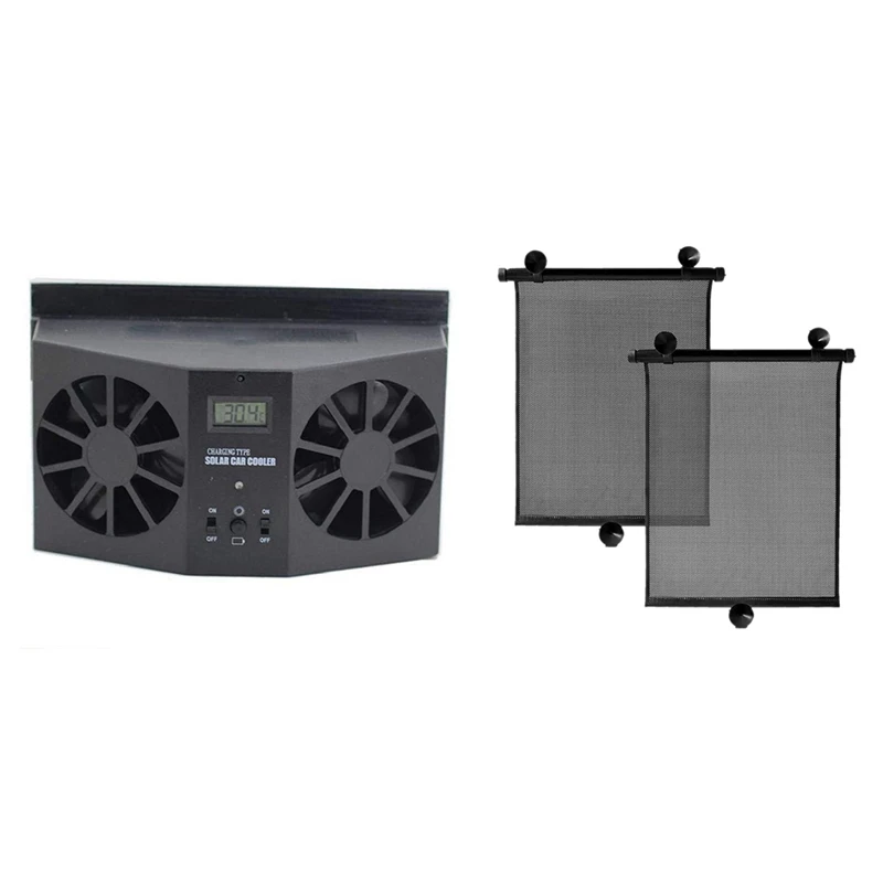 

1 комплект, автомобильный вентилятор на солнечной батарее