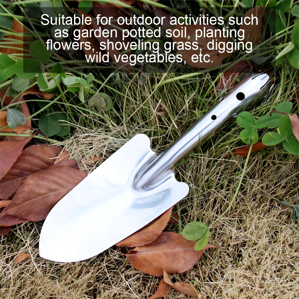

Stainless Steel Garden Trowel Potting Soil Scoop Hand Shovel Tool Soil Diggers for Gardening Planting Seedlings