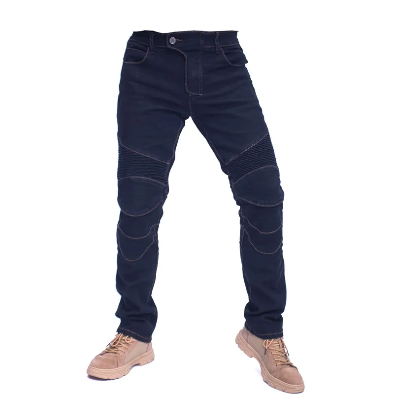 Мотоциклетные брюки с вышивкой мотоциклетные джинсы защитой от падения