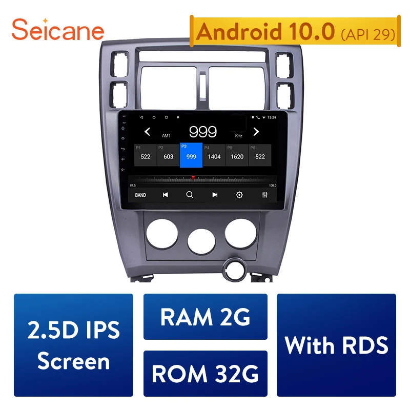 Автомагнитола Seicane Android 10 0 1 дюйма GPS навигатор для Hyundai Tucson 2006 2007 2008|Автомагнитолы|