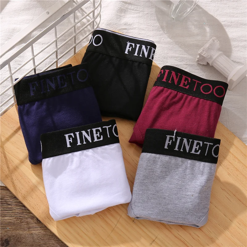 FINETOO M 2XL Хлопковые женские трусы с буквенным принтом женское нижнее белье низкой