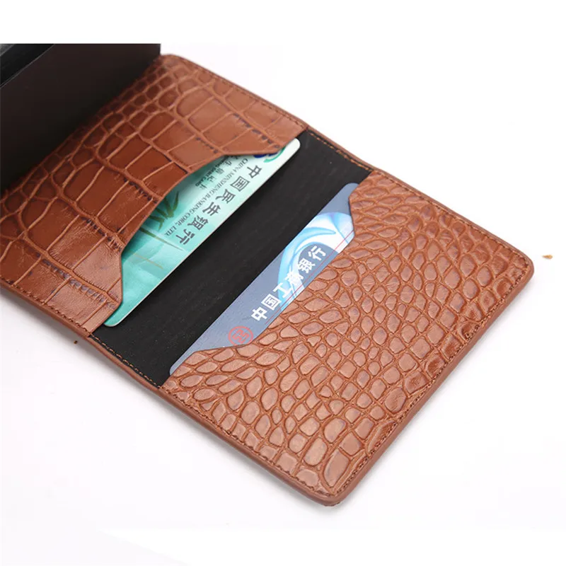 Анти Rfid защита для мужчин и женщин держатель кредитных карт кожаный тонкий