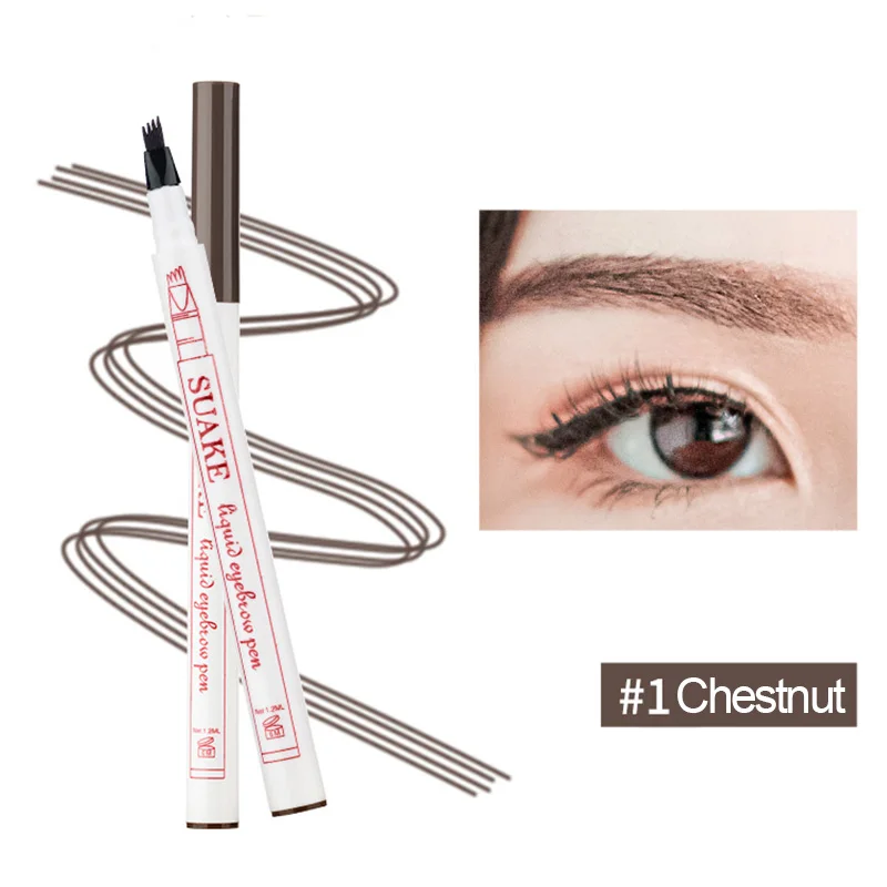 Cocute мануального татуажа бровей карандаш для глаз Pen средства ухода за кожей 4
