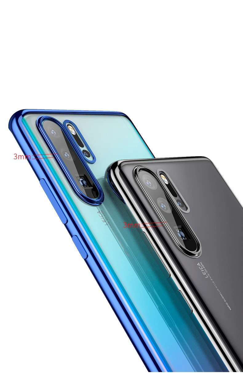 P Smart Z Plus Мягкий силиконовый прозрачный 3D лазерный чехол с покрытием для huawei P30 Pro P20 mate 20 lite Ультратонкий чехол для телефона