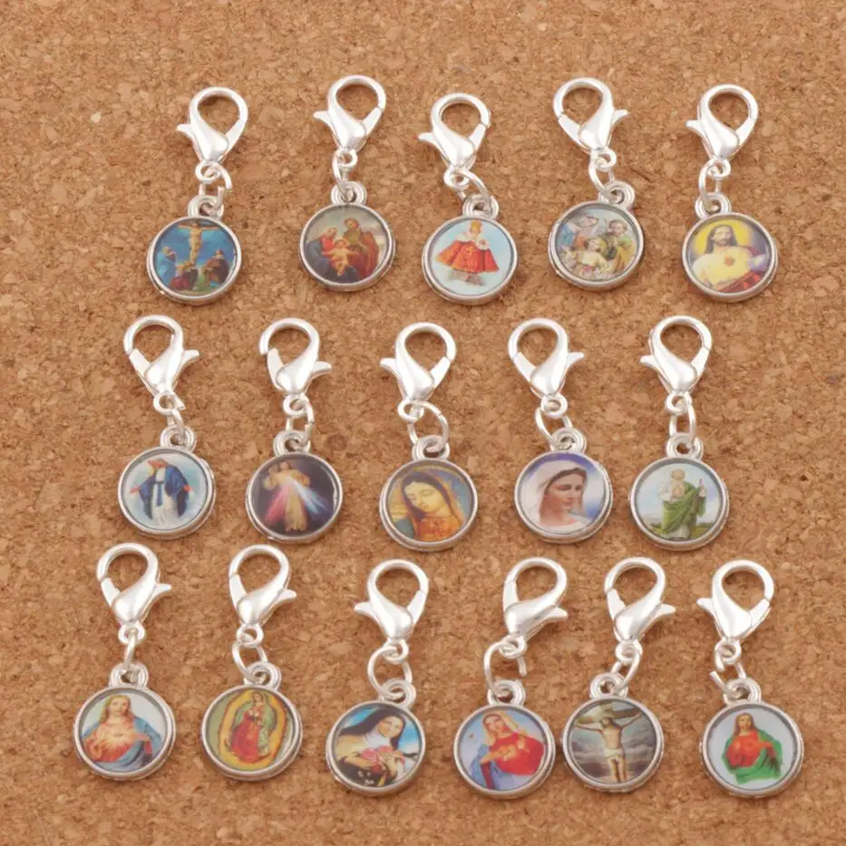 24 шт. медали на тибетскую серебряную католическую религиозную церковь |