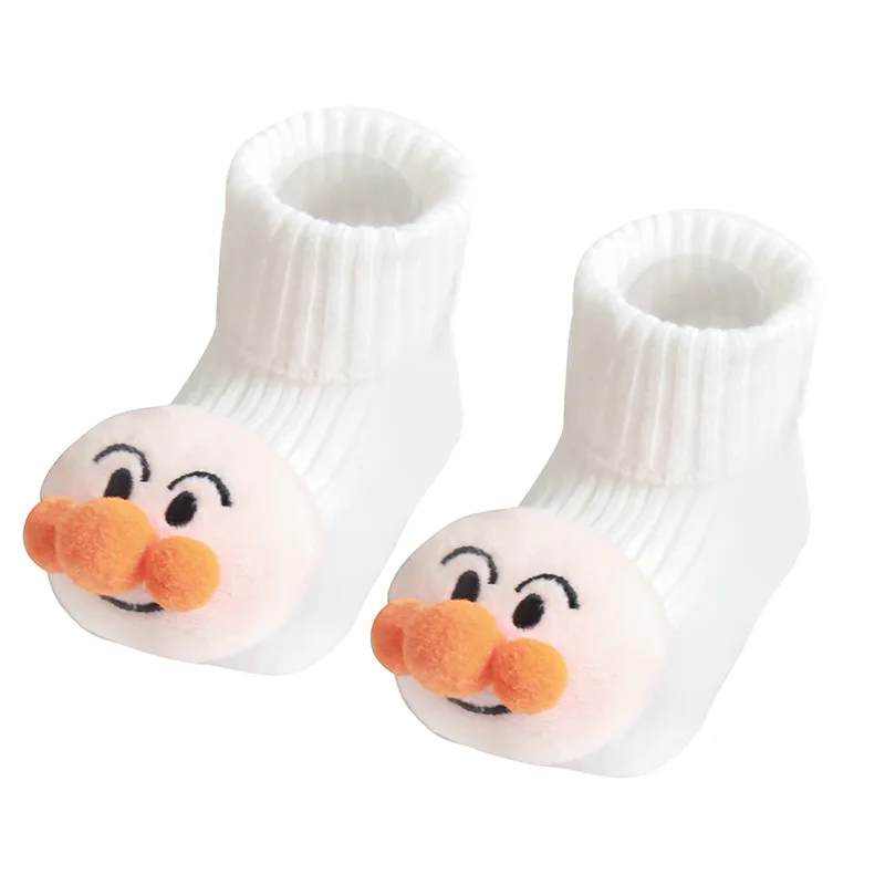 Осенние новые носки для малышей с мультяшными куклами дозирующие нескользящие