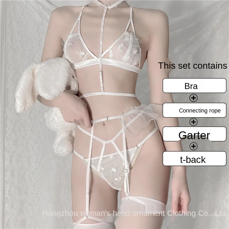 

2021 New Style Three-point Bra, Panty and Garter Set Without Steel Ring DAFIFY