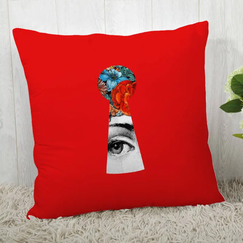 11 Наволочки на заказ итальянские-Fornasetti-серия Art Woman Face квадратная Наволочка на молнии наволочка 40*40 см, 45*45 см(одна сторона - Цвет: 11