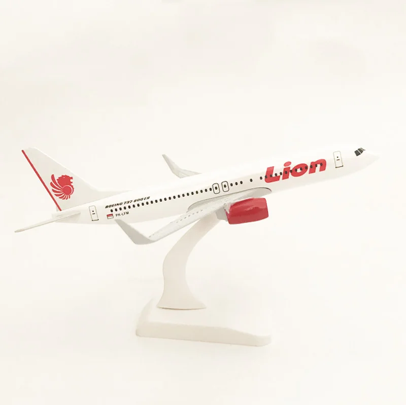 

20cm Indonesia airlines airplane model Boeing 737 airbus diecast with landing gear