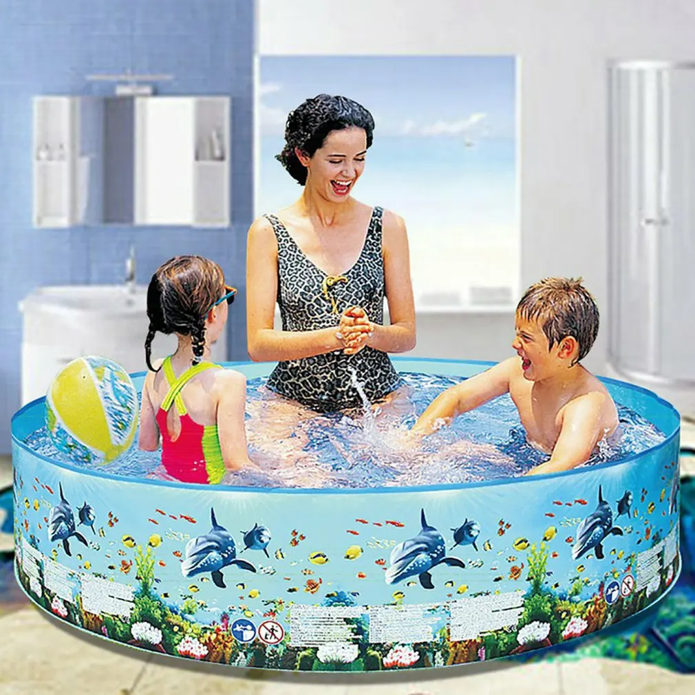 

122/152/183/244CM Swimming Pools Above Ground Folding Round Bathing Summer Adults Kids Family Outdoor Inflatable Swimming Pools