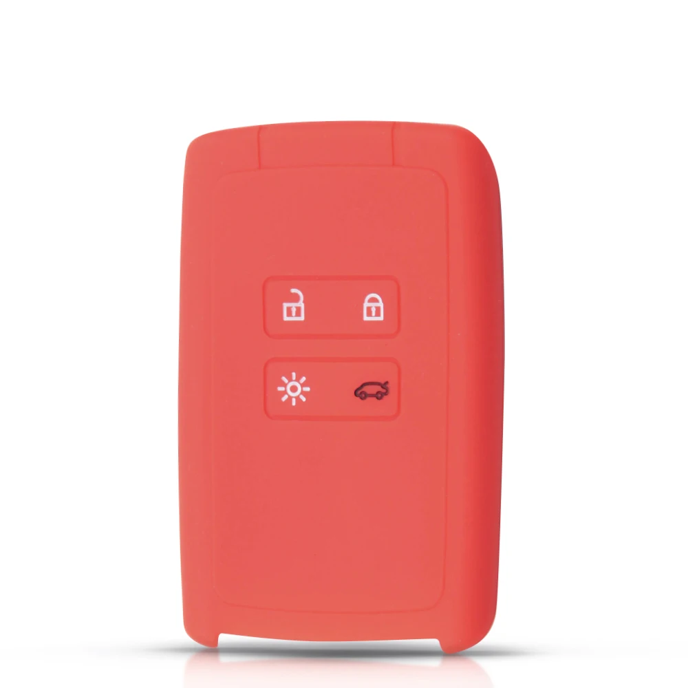 Чехол для автомобильного ключа KEYYOU силиконовый резиновый Renault KOLEOS Kangoo Kadjar 2016 2017 4