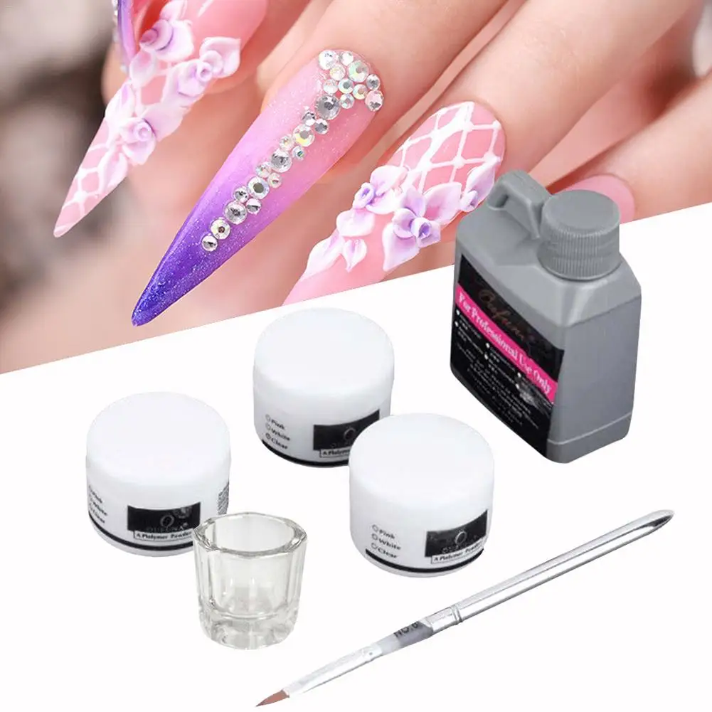 

Acrylic Powder Poly nail Gel For Nail Polish Nail Art Decorations Crystal Manicure Set Kit Professional Nail Accesorios