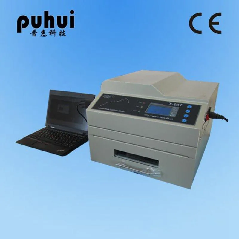 

1pc The Latest PUHUI T-937 Leadfree Relow Oven Infrared IC Heater T937 Reflow Solder Oven BGA SMD SMT Rework Sation T937