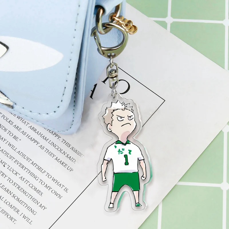 8 цветов Haikyuu! Аниме брелок Хината шоё кагеяма тобио Косплей Акриловый Брелок