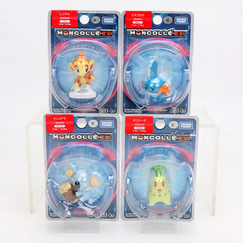 Takara Tomy подлинный Покемон чармандер белка Mimikyu Raichu Mudkip Oshawott Пикачу snorlax 4 см коллекция игрушка фигурка подарки