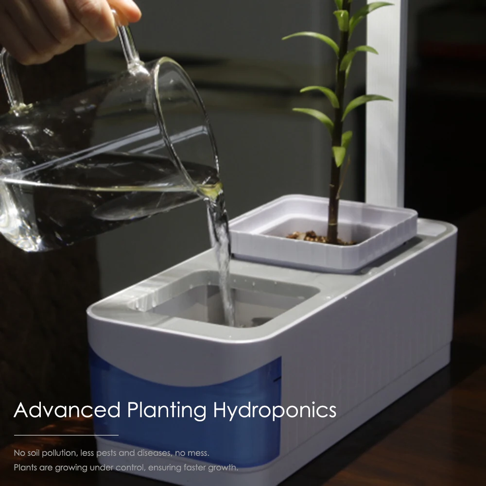 

Multifunctional Indoor Herb Gardening Planter Kit Hydroponic Growing System with Plant Grow Light AC100-240V