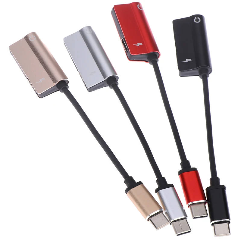 USB Type C аудио адаптер для зарядки 2 в 1 Тип штекер гнездо 3 5 мм разъем наушников +