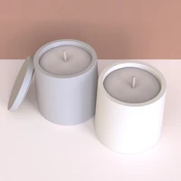concrete candlestick silicone mold creative furniture design cement candle cup wax mold diy storage box silicone molds