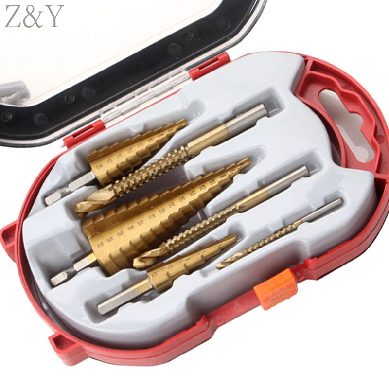 

Step Drill Bit And Drill Bit-Milling Cutter 6Pcs/Set.Countersink For Metal/Wood Drill For Metal Cone 32MM,Stage Light