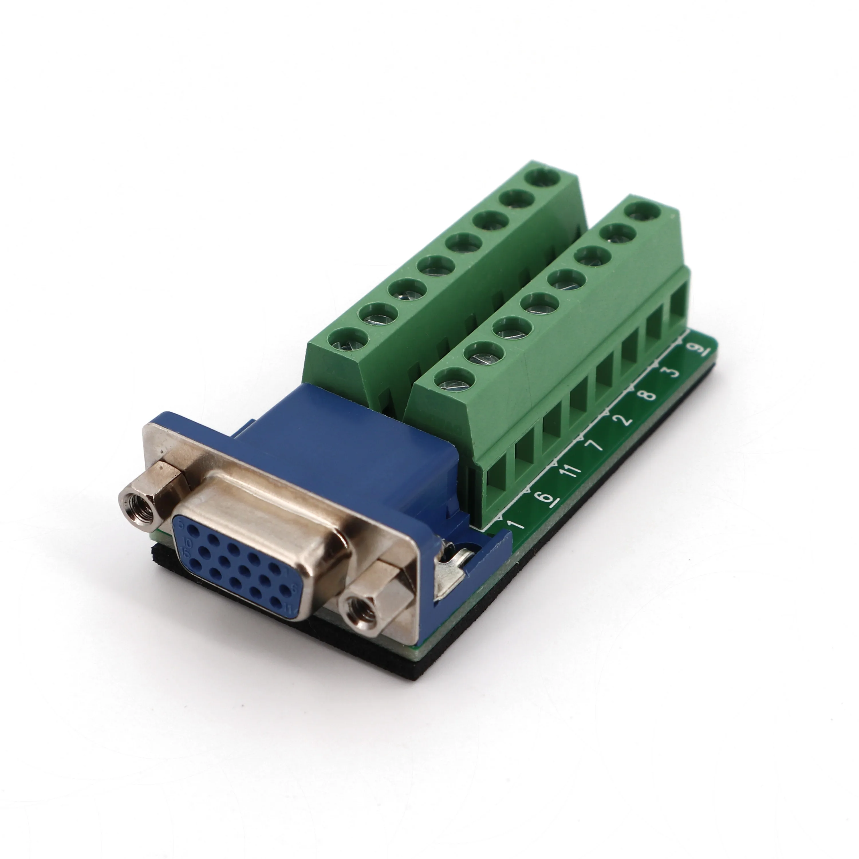 Розетка D SUB DB15 VGA 3 ряда 15 контактный разъем разрывные клеммы PCB Адаптер платы