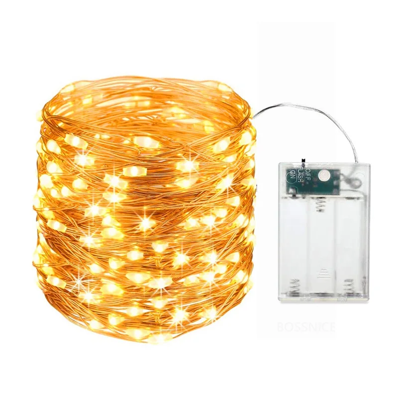 

Battery Box LED3*AA Battery Powered Christmas Wedding Party Decoration Garland Indoor Outdoor Party Decoration Light String 2022