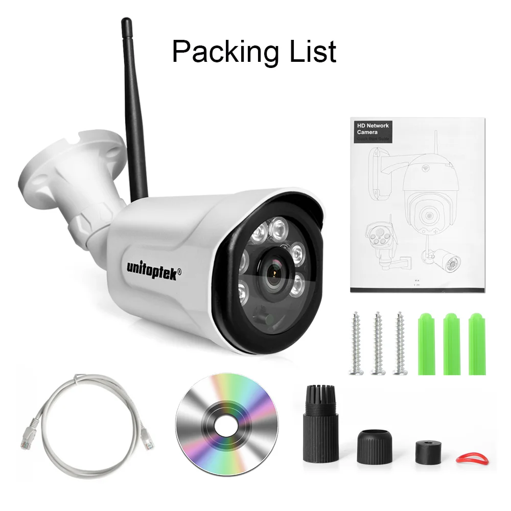 HD 1080P IP wifi Беспроводная камера 720P Наружная цилиндрическая ONVIF наблюдения IR 20M P2P