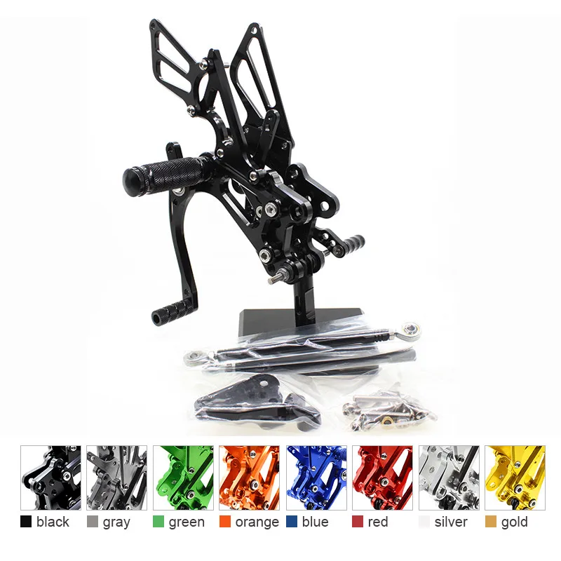 

CNC Aluminum Adjustable Motorcycle Rearset Footrests Shift Gear Lever Foot Pegs Pedal For Honda CBR600 F4I 2001-2007 2006 2005