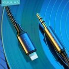 Кабель KUULAA AUX с разъемом 3,5 мм для Lightning, проводной кабель для iPhone 12 Pro Max Mini 11 X Plus 8, адаптер для наушников и динамиков