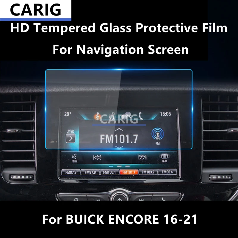 

For BUICK ENCORE 16-21 Navigation Screen HD Tempered Glass Protective Film Anti-scratch Repair Film Accessorie Refit