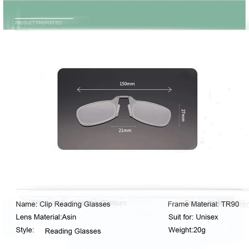 

Sightto Nose Clip Magnifier Glasses Small Glasses 2021 Folding Optics Eyeglasses Men Mini Keychain Reading Glasses Eyewear Women