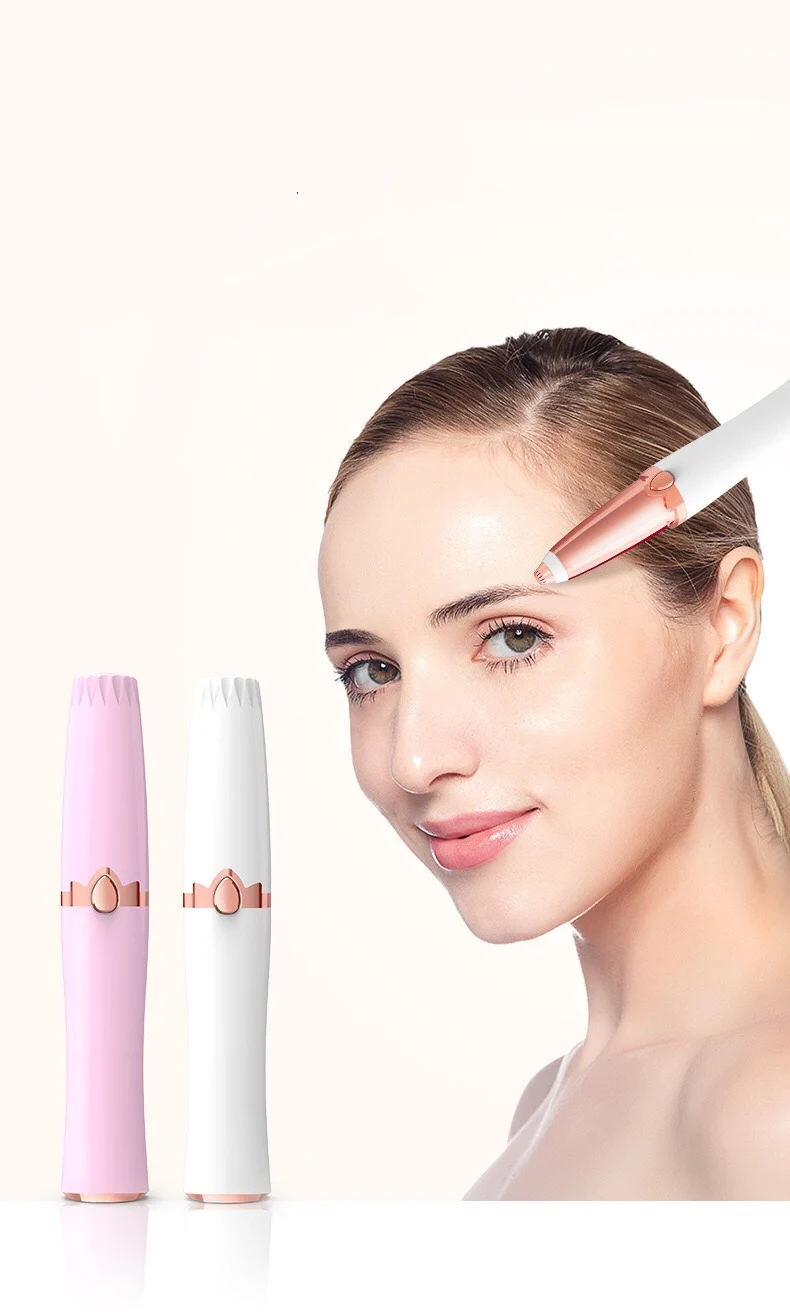 Портативный мини электрический триммер для бровей губ лица волос бритва