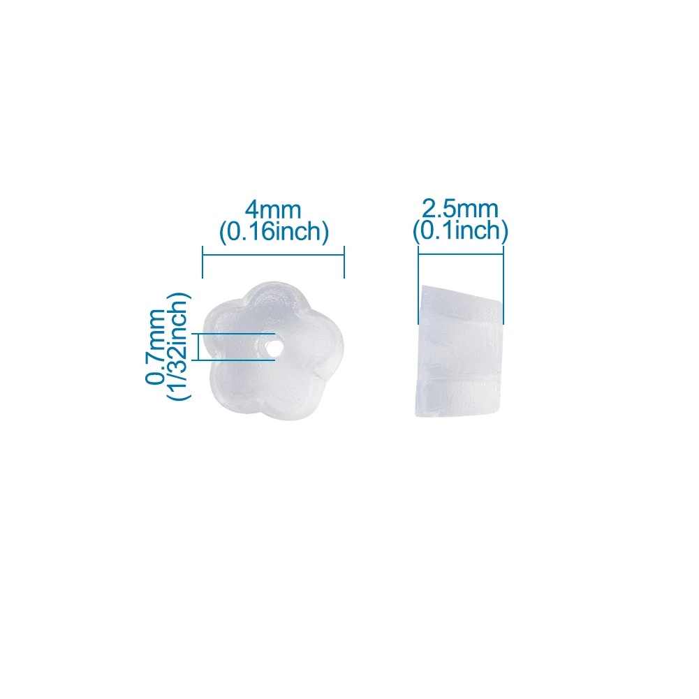 Прозрачные мягкие пластиковые заглушки для сережек заглушка фурнитура