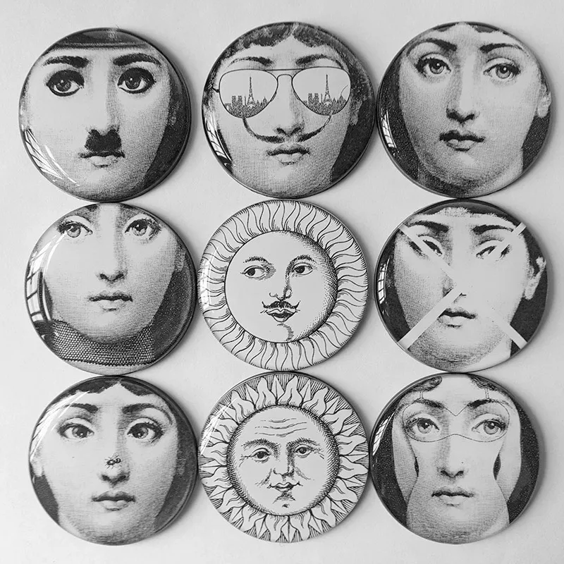 9 шт./компл. Fornasetti декоративный магнит на холодильник сувенир Aimant Imanes де Nevera домашний декор Juguetes Украина, Нью-Йорк - Цвет: 2