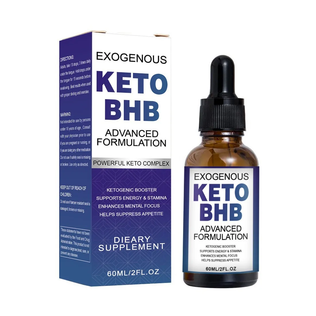 120 мл чистый BHB Keto капли кетон подавитель аппетита продукты для похудения