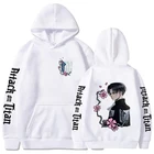 Аниме Толстовка с капюшоном атака на Титанов Uniex с длинным рукавом Свободная одежда в стиле хип-хоп