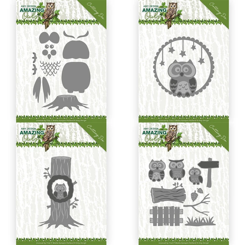 Металлические высекальные штампы свинья для рукоделия дюйма форма высечки Сова