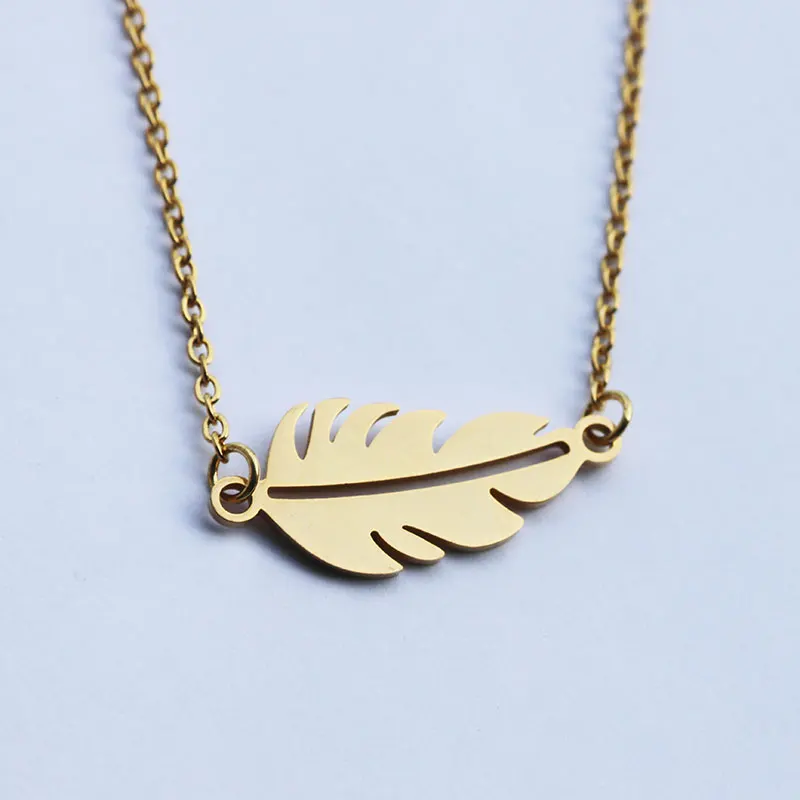 1 шт. браслет из нержавеющей стали с перьями | Украшения и аксессуары